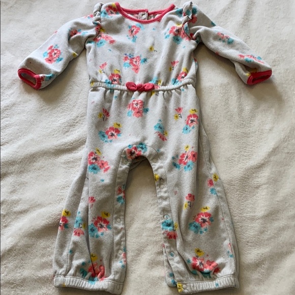 3/$12 SALE Sleep and Play Fleece Romper - Picture 1 of 4